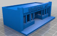 Download the .stl file and 3D Print your own Small Town Building 2 Blockbuster N scale model for your model train set from www.krafttrains.com.